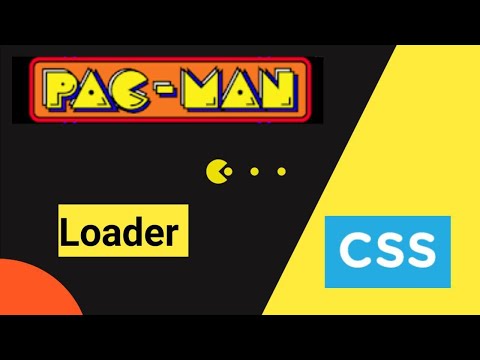 How to create Pacman Loader using CSS only | CSS animation