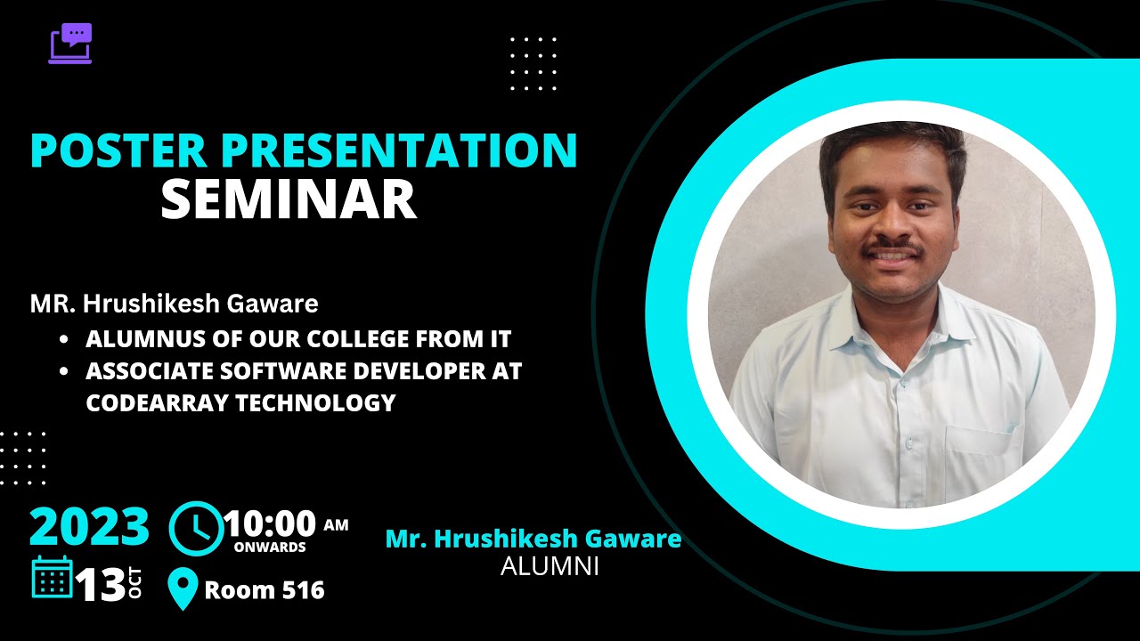 "Mastering Poster Presentations: Design, Delivery, and Success" by MR.Hrushikesh Gaware | VPPCOE #ed
