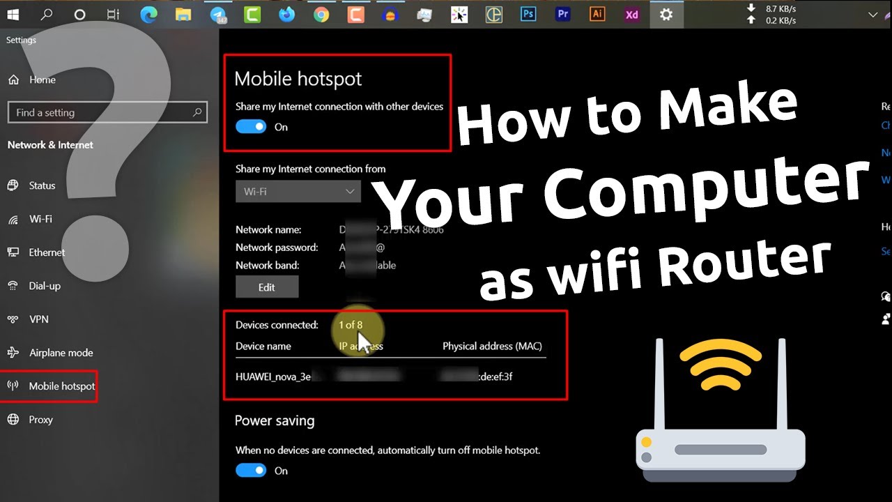 How to Make Your Computer as WIFI router windows 10 | Expert Azizul