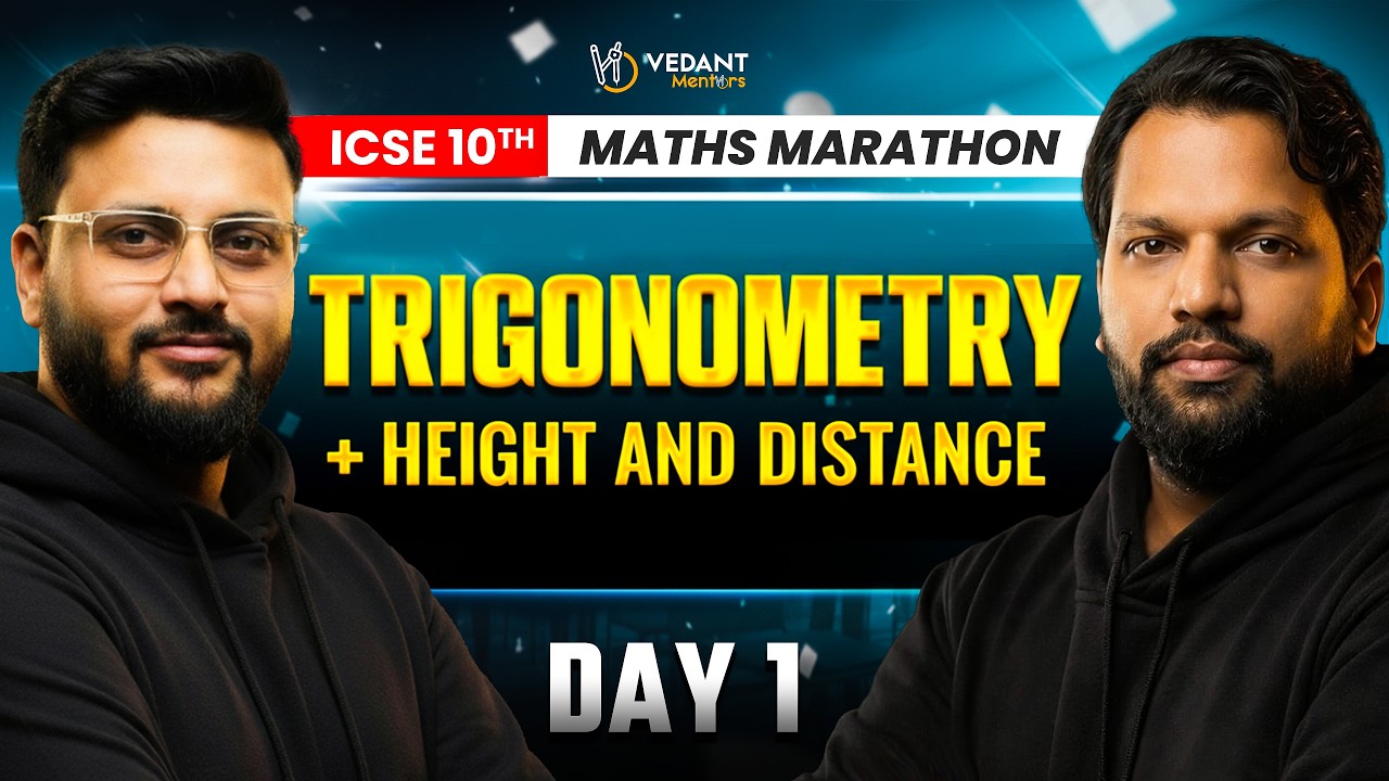 🔥 ICSE Class 10 Maths Maha Marathon 2026 🔥 Day 1 | Trigonometry + Height & Distance | Boards 2026