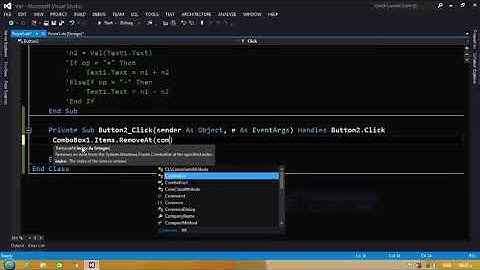 Remove Items From ComboBox