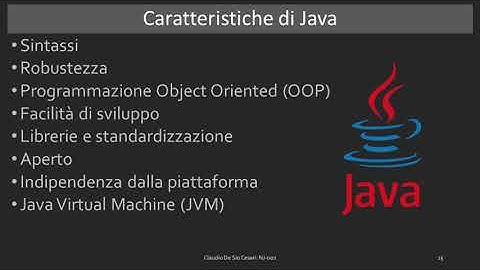 Impara a programmare da zero con Java 17 - Lezione02 - Definizione di Java