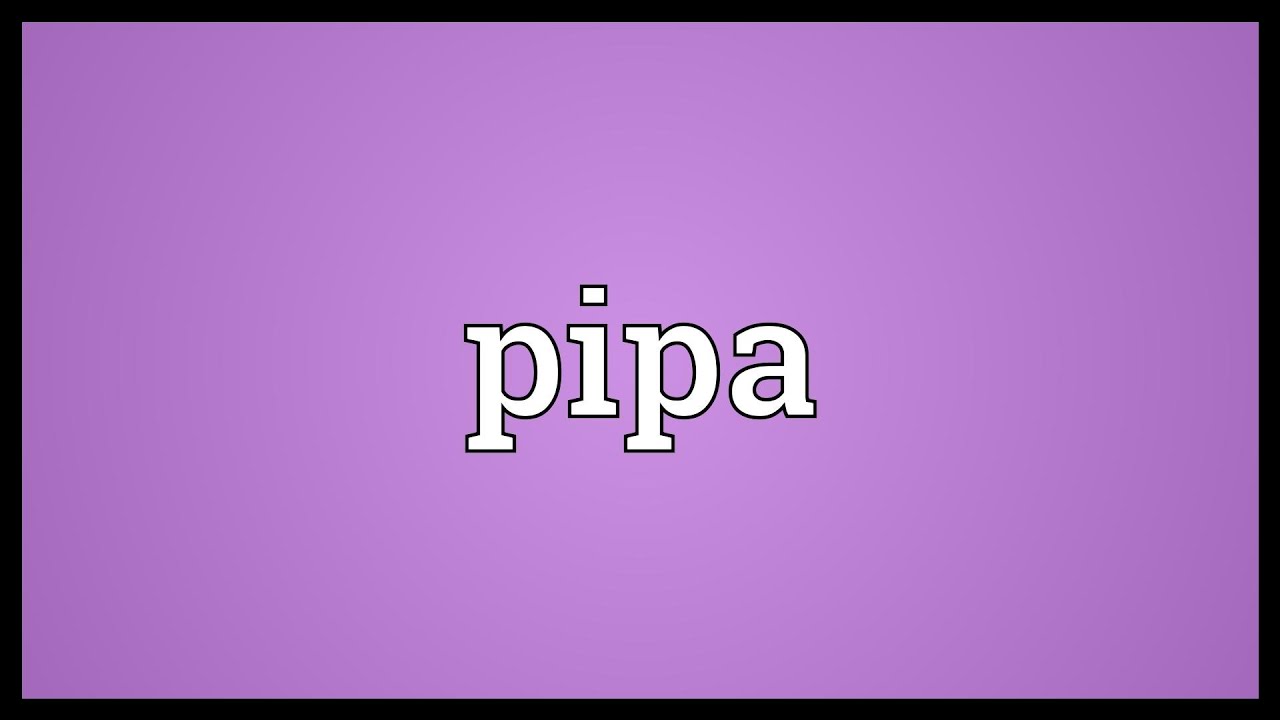 Pipa Meaning YouTube