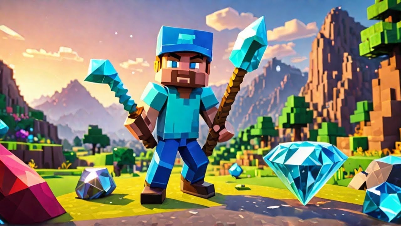 Minecraft But Mining Diamonds Unlocks Unlimited Power! - YouTube
