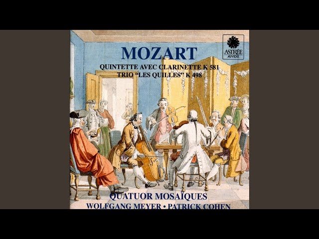 Mozart - trio avec clarinette "Les Quilles" : Finale : K.Leister / W.Christ / J.Levine