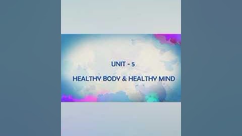 Class-3, Subject-Moral Science, Video-16, Unit-5, Healthy body and mind, Part-1 by Mrs Rani