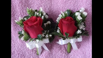 Hướng dẫn làm hoa cài áo cho ngày cưới - với THUY TIEN FLOWER