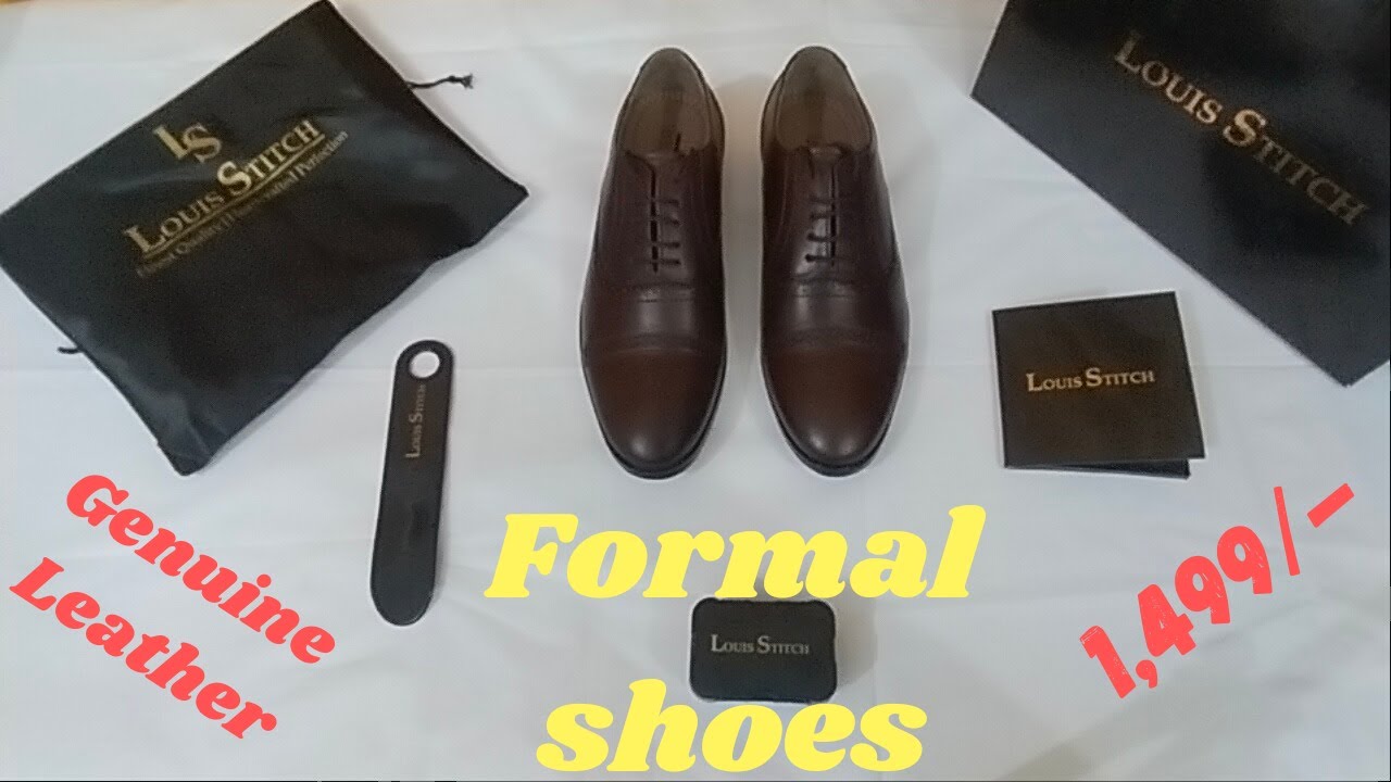 Formal Shoes for Men, Louis Stitch Oxford Shoes, Brown Office Shoes, Leather Shoes