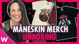 Måneskin merchandise! Unboxing shirts from the Eurovision 2021 winners