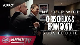 MIC'D UP: Chris Chelios and Brian Gionta at the Captains' Reunion