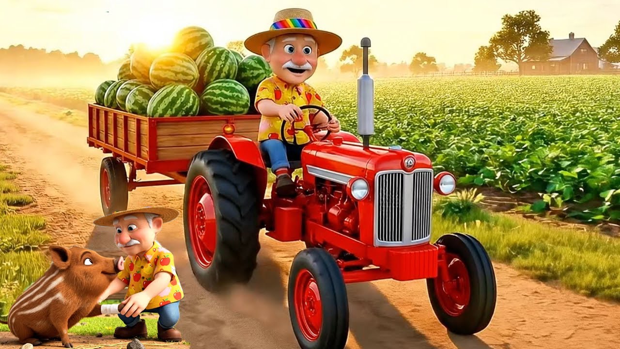 Old MacDonald Had a Farm 🚜 Kids Learning Animals & Farm Life 🚜🌾🐮