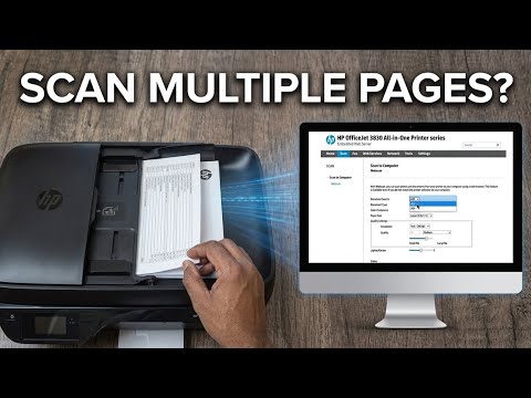 How to Scan Using the ADF on HP OfficeJet 3830 - YouTube