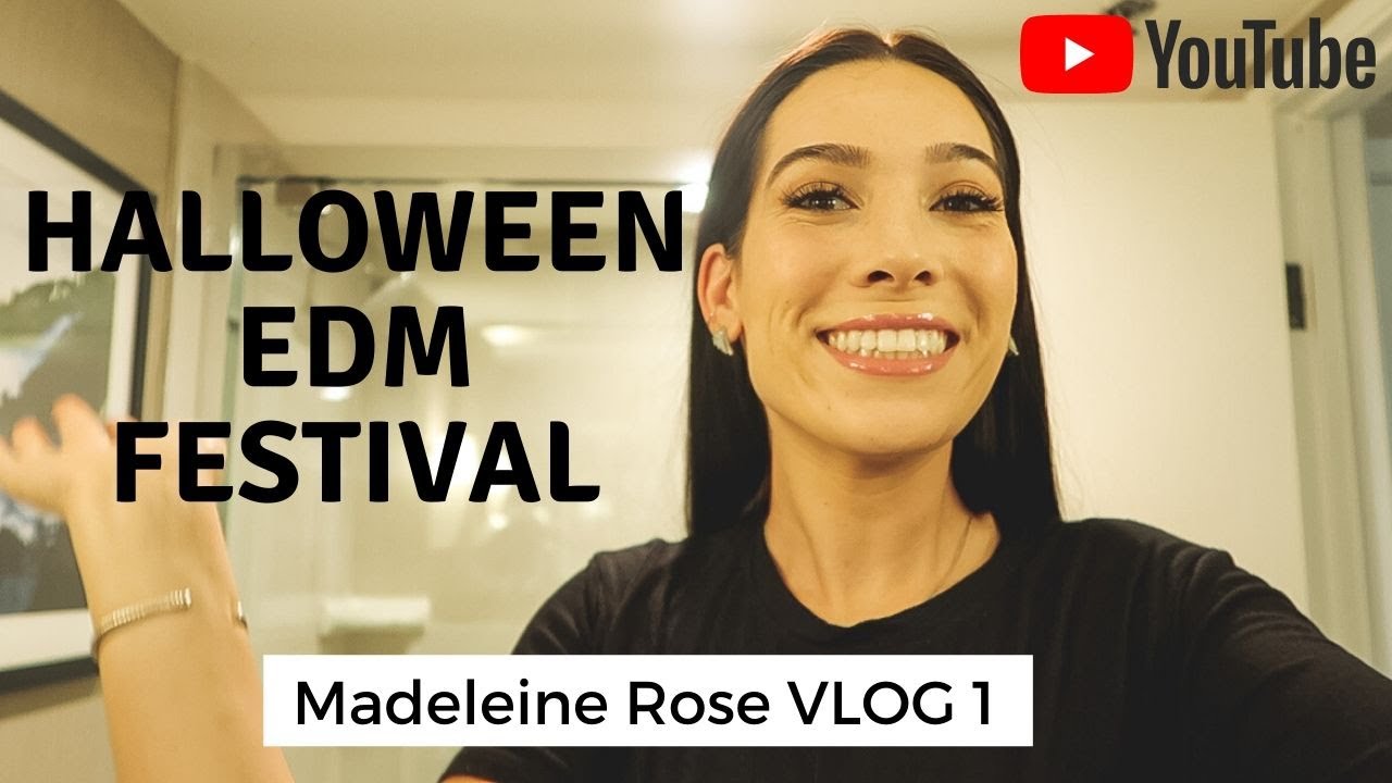 MADELEINE ROSE VLOG 1 | travel, halloween festival & backstage - YouTube