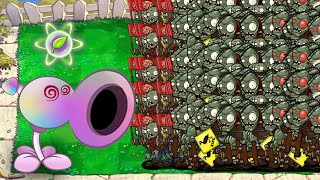 Hypno Peashooter vs 9999 Giga-Gargantuar Zombies vs All Zombies in Plants vs Zombies