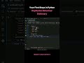 Season 1 Lesson 21 Part 5   Your First Steps in Python Duplicates Behaviour Dictionary