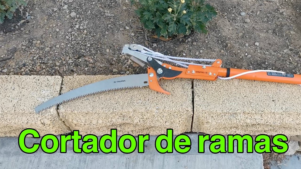 Cortador de ramas para podar árboles - YouTube