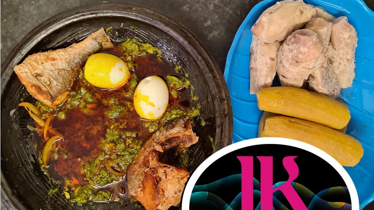 How to Prepare Ghana local food(Cocoyam and Plantain) YouTube