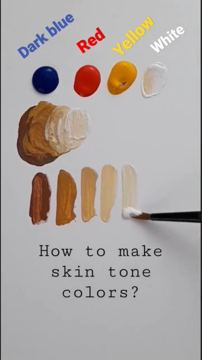 mix cara membuat warna kulit #dewamural #mural #mixcolor