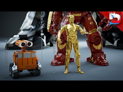 Movie Robots Size Comparison Cinematic Data
