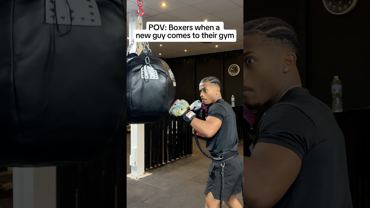 POV: Boxers when a new guy comes to their gym
