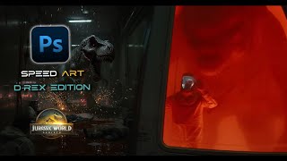 How I Made a Jurassic World Rebirth Scene from Scratch IN PHOTOSHOP! screenshot 5