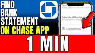 How To Find Bank Statement On Chase App 2026 (Very Easy)