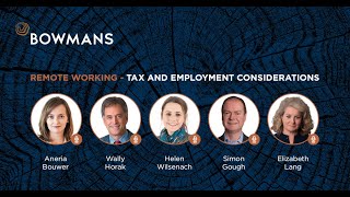 Webinar: Remote Working - tax and employment considerations