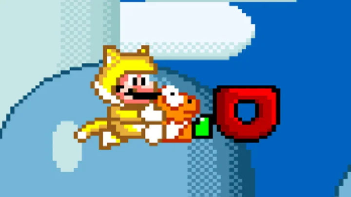 [TAS] SNES Super Mario World 2025 "glitchfest" - Cat Bell Hill 1