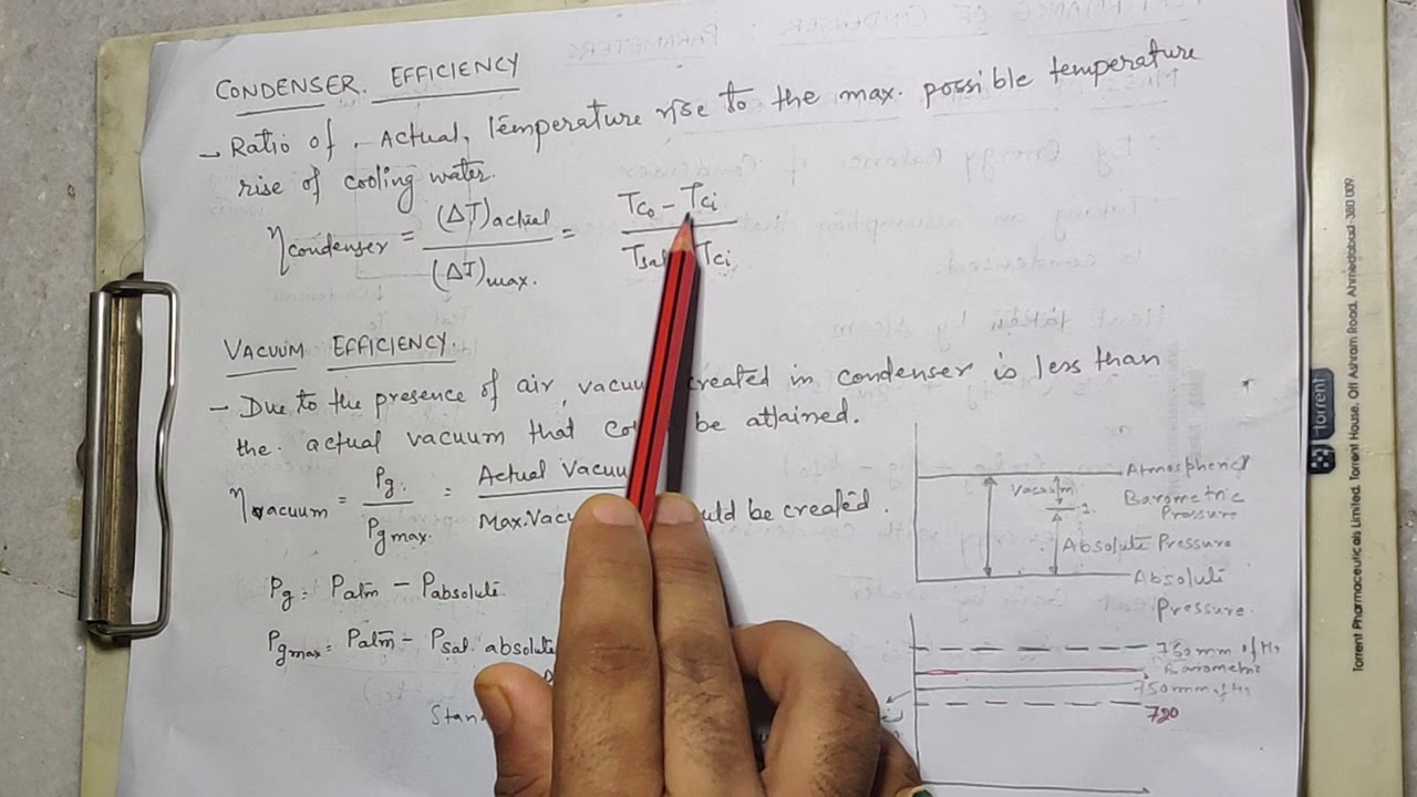 Steam Condenser: Performance, Efficiency (condenser and vacuum)