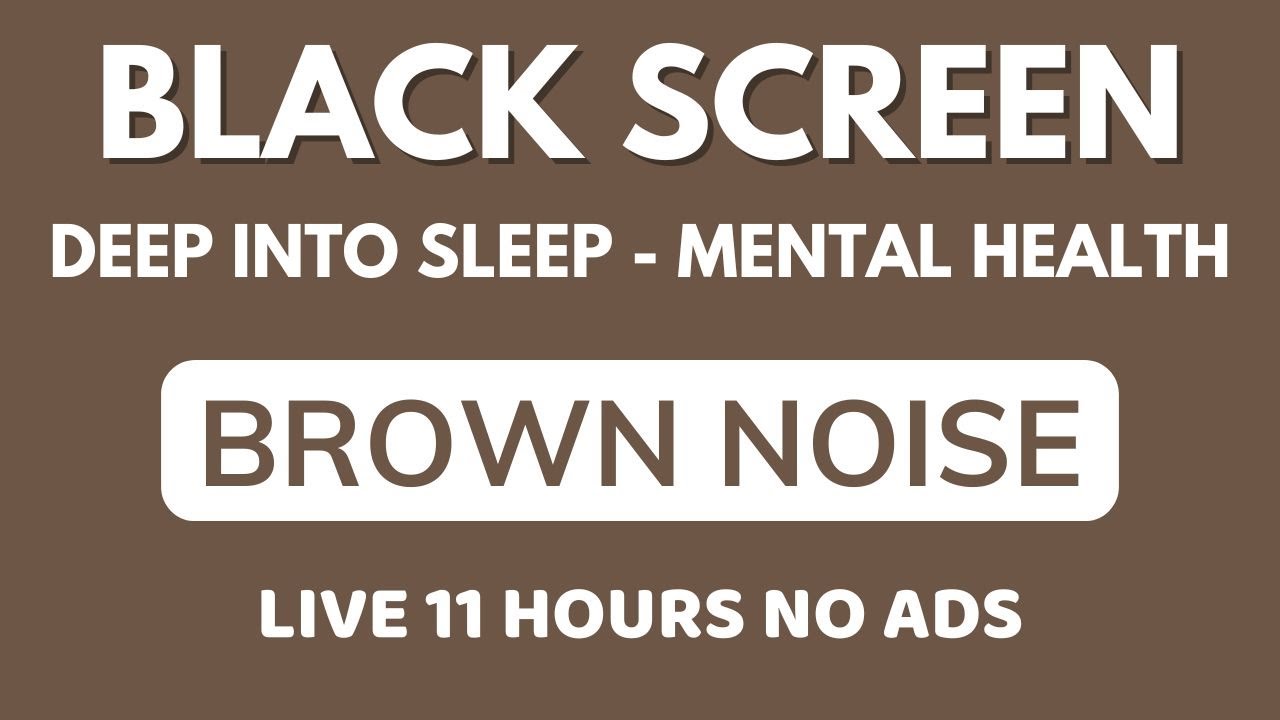 Celestial Brown Noise Sound For Deep Into Sleep - Mental Health, Focus | Black Screen In 11 Hours