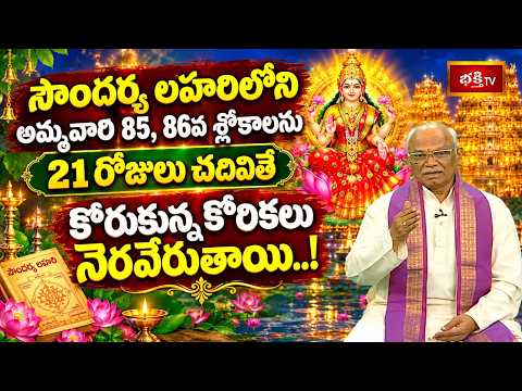 సౌందర్య లహరిలోని అమ్మవారి 85, 86వ శ్లోకాలను 21 రోజులు చదివితే కోరుకున్న కోరికలు నెరవేరుతాయి..!