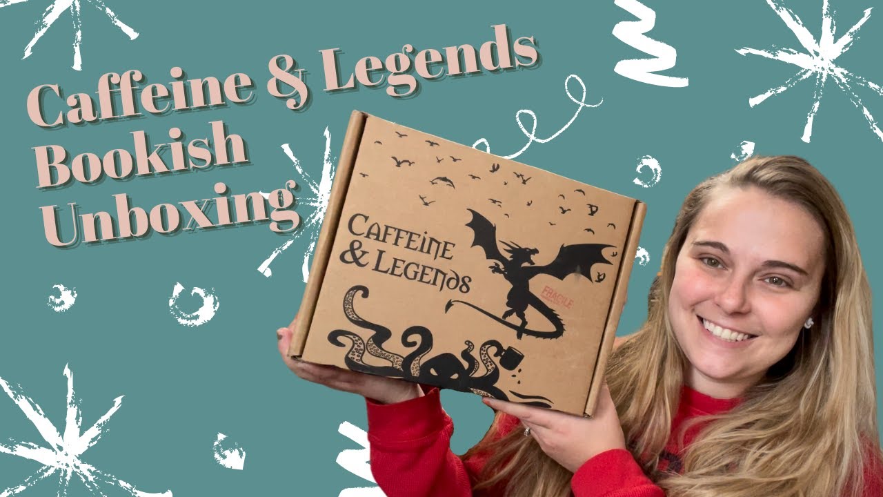 Caffeine and Legends Bookish Unboxing December Box YouTube