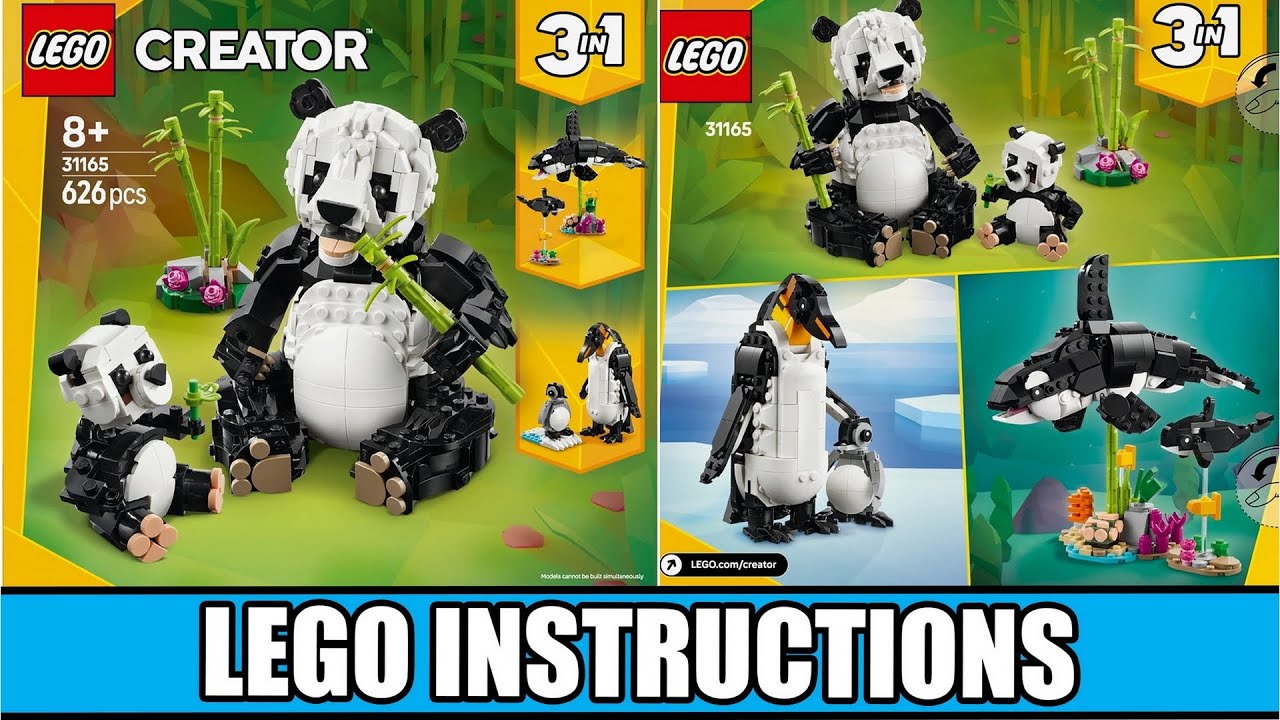 LEGO Instructions - Creator - 31165 - Wild Animals: Panda Family
