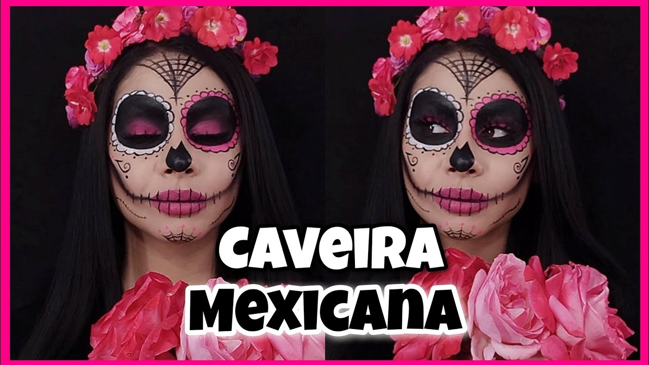 Make de carnaval: o passo a passo da minha caveira mexicana! - Lu