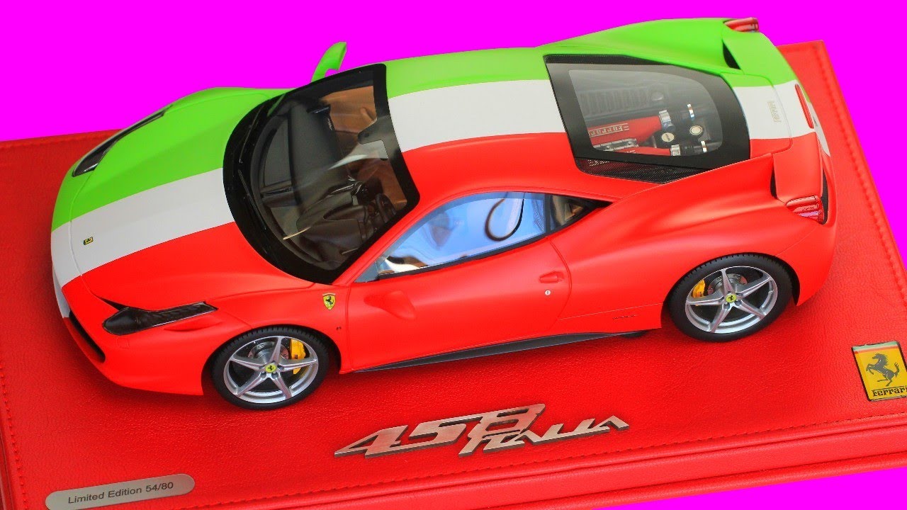 Ferrari 458 Italia Italian Flag Edition 2012 (BBR Models) 1/18