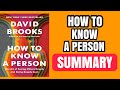 HOW TO KNOW A PERSON AUDIOBOOK | BOOK SUMMARY IN ENGLISH