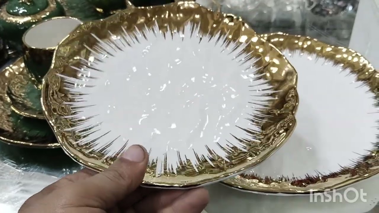 latest design imported luxury wedding crockery! Kitchen crockery bridal crockery dinner set tea set