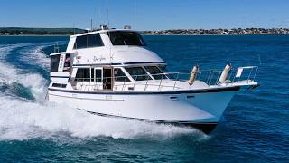 1990 Lycrest 46 Flybridge Cruiser - Twin Caterpillar Diesels - For Sale @OceaneerMarineBrokers