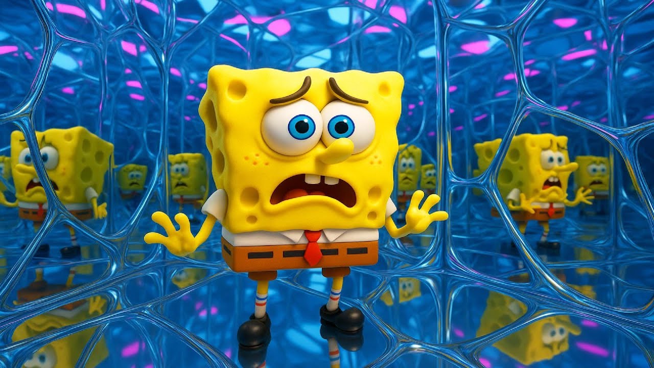 SpongeBob TRAPPED In A MIND-BENDING MIRROR MAZE And FIGHTS To ESCAPE😱🌀 | Funny SpongeBob Ocean Story