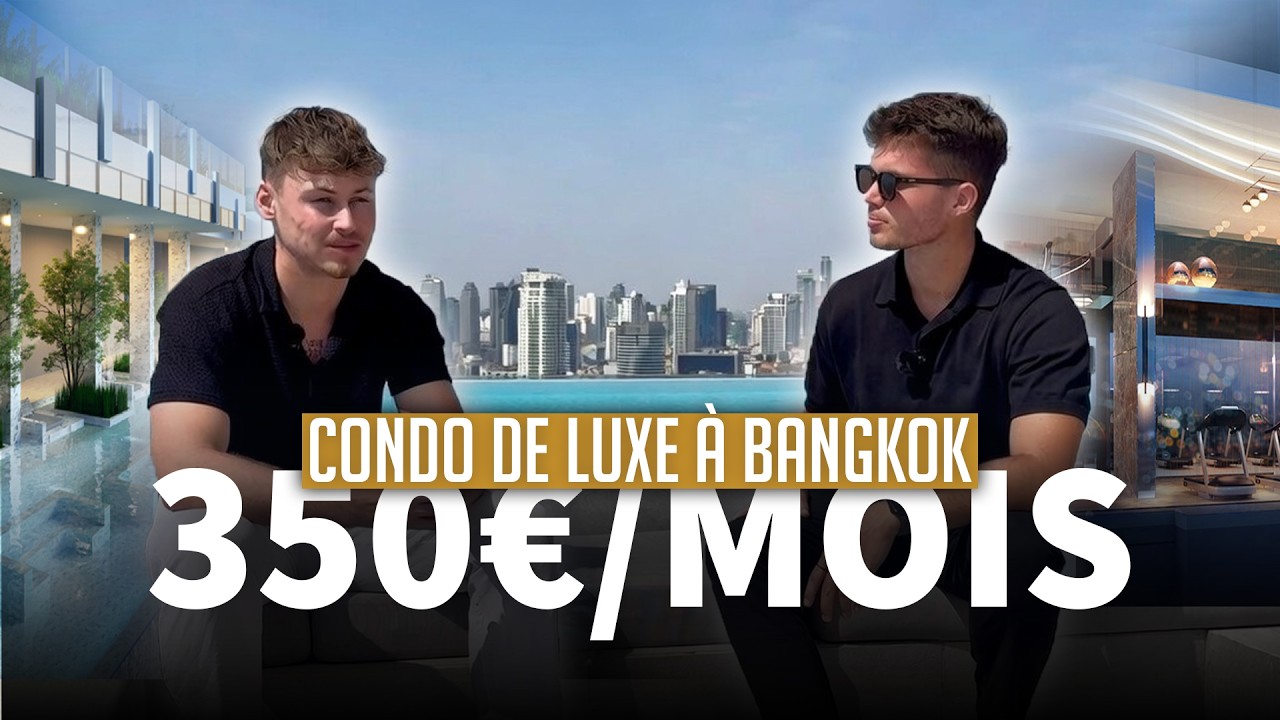 Visite d'un condo LUXUEUX a moins de 400€/mois à Bangkok