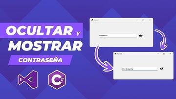 🔒 Mostrar y Ocultar Contraseñas en C# | Windows Forms con Visual Studio 🚀