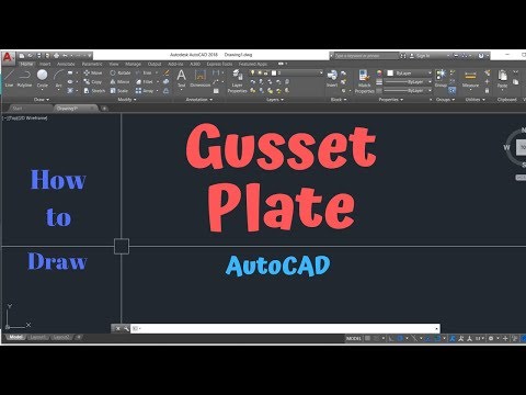 How to draw a Gusset Plate | Text&Table Commands | AutoCAD Essentials