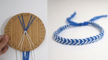 Thread Bracelet That Anyone Can Make | V- Shaped Kumihimo Bracelet