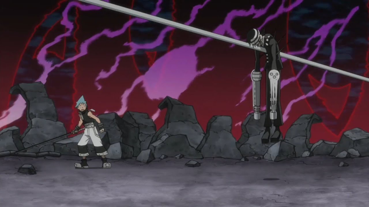 Soul Eater - Kishin Asura stabs Death the Kid