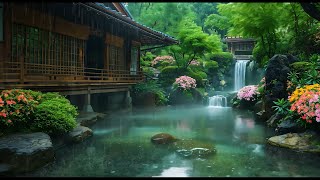 Japanese Garden Bliss: Soothing Rain Sounds and Piano Music for Inner Peace and Relaxation🌺