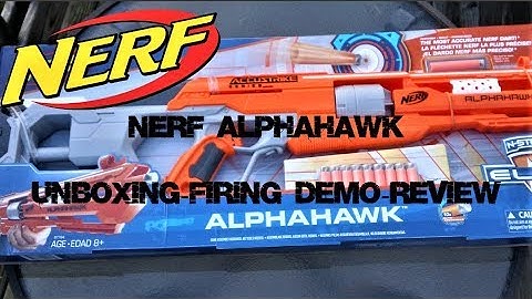 Nerf AlphaHawk Unboxing, Review, and Firing Demo
