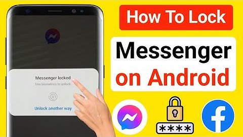 How to Lock Facebook Messenger without any App (2024)