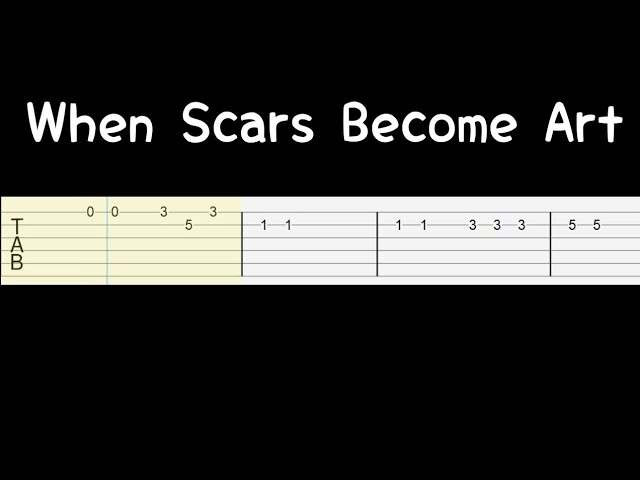 Gatton - When Scars Become Art (Easy Guitar Tab Tutorial) class=