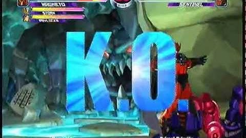 MvC2: Magneto 2x Throw to Unmashable on Sentinel