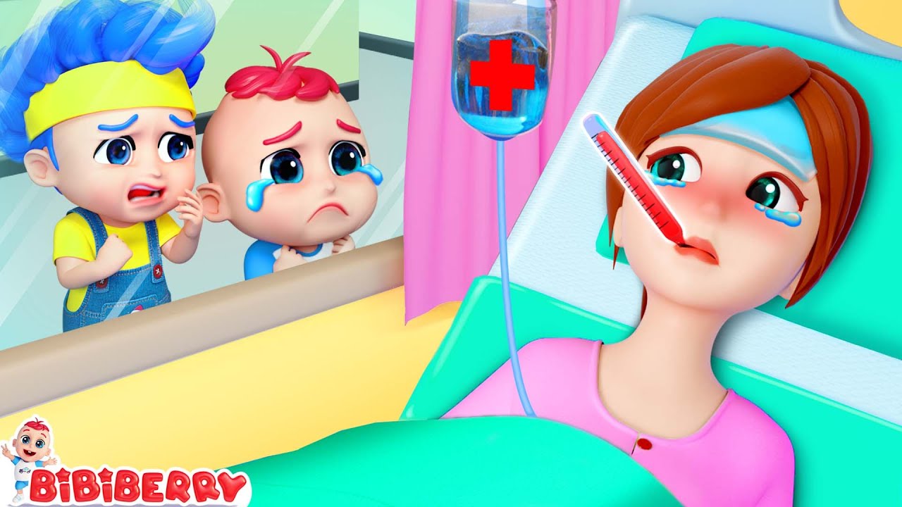 Mommy is Sick 🤒💊 | Boo Boo Song 🩹 | Nursery Rhymes & Kids Songs | Bibiberry